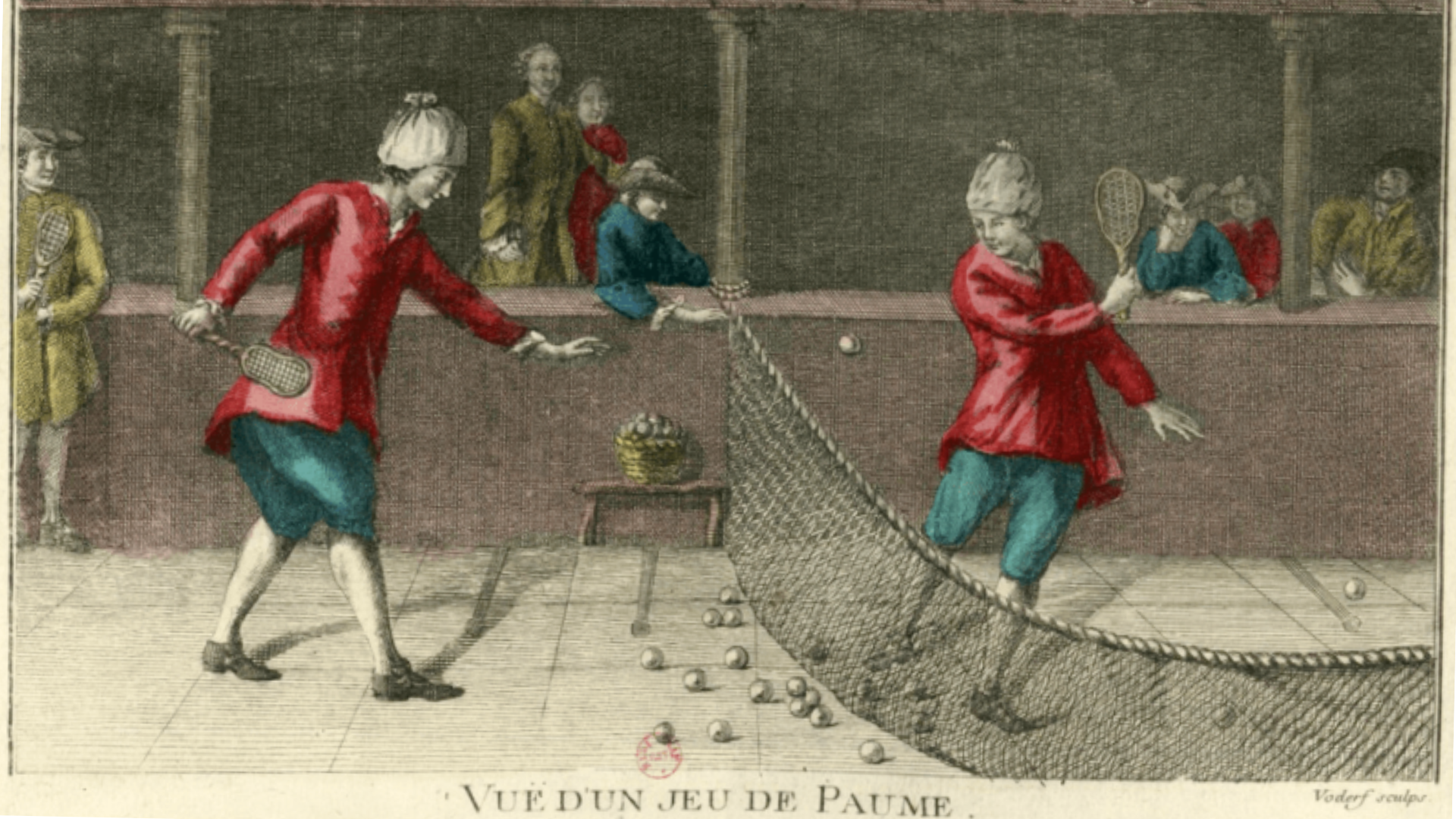 Eski zamanlara ait tenis görseli.
