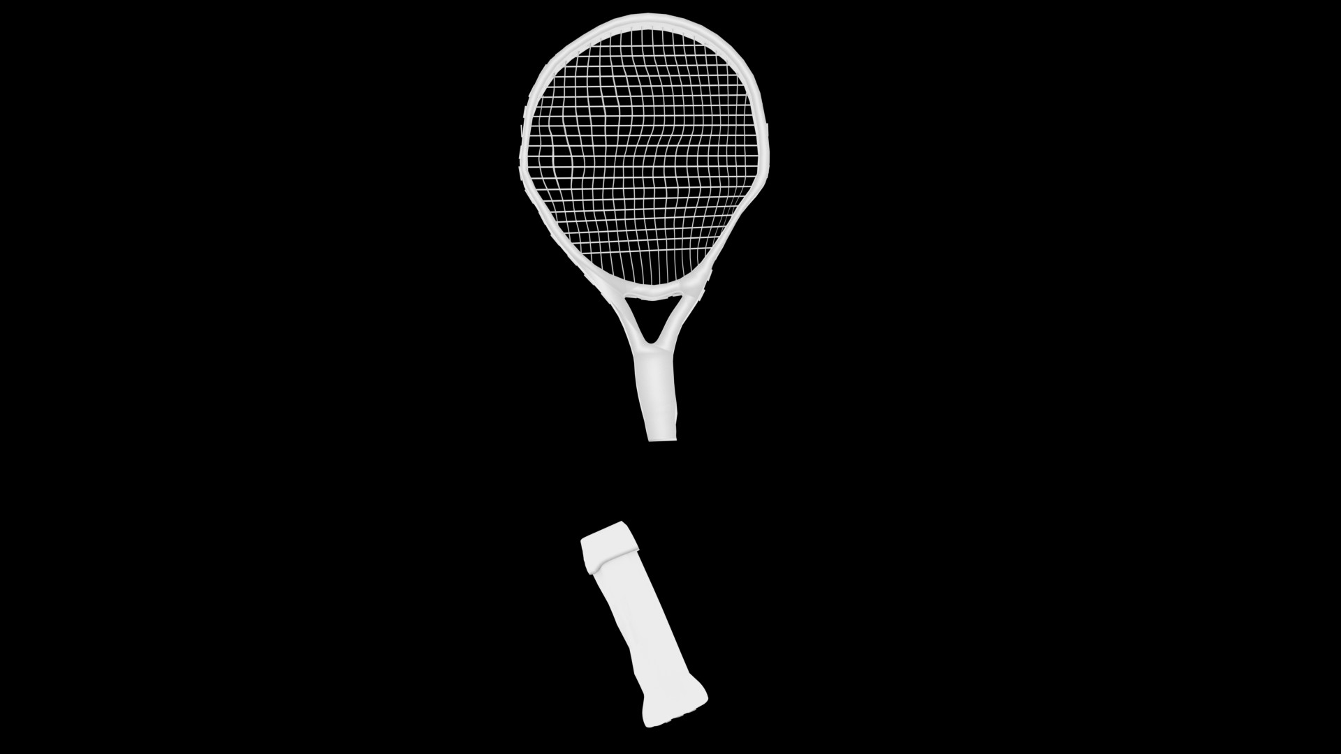 Kırılmış tenis raketi ile tenisçi dirseği için sembol olarak kullanılmış görseli