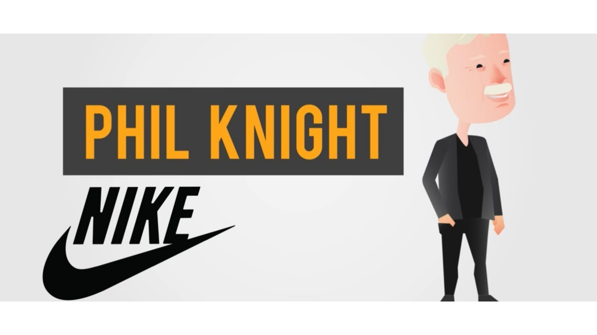 Nike markasının kurucusu olan Phil Knight'ın görseli.