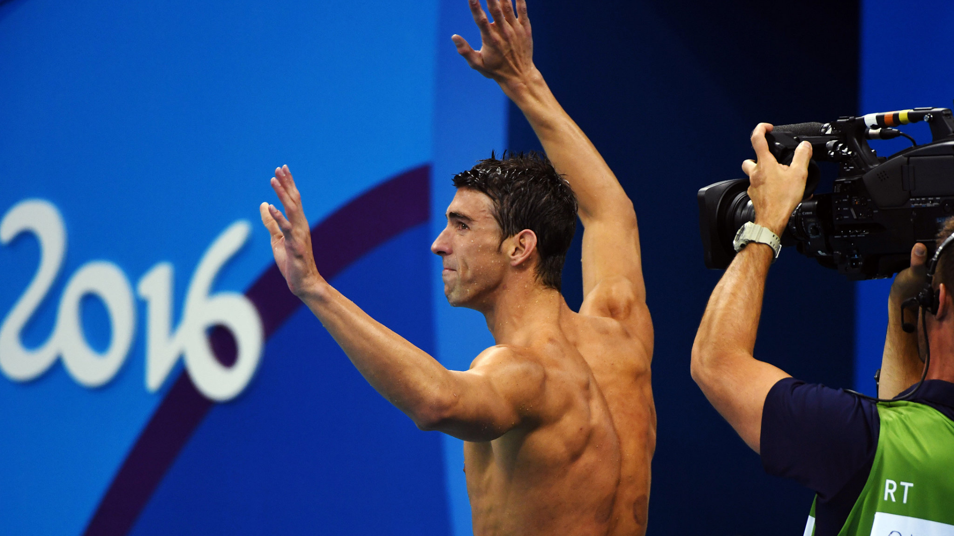 Sporu bıraktığı anda Michael Phelps'in görseli.